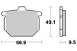 Sbs Jarrupalat Ceramic - Moottoripyörän jarrupalat - D2479 - 2