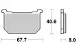 Sbs Jarrupalat Ceramic - Moottoripyörän jarrupalat - D2499 - 2