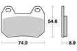 Sbs Jarrupalat Ceramic - Moottoripyörän jarrupalat - D91509 - 1