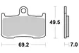 Sbs Jarrupalat Evo Sinter - Moottoripyörän jarrupalat - D241589 - 1