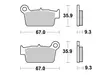 Sbs Jarrupalat Racing Sintered - Moottoripyörän jarrupalat - D21199 - 1