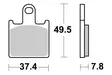 Sbs Jarrupalat Sintered - Moottoripyörän jarrupalat - D65819 - 1