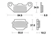 Sbs Jarrupalat Sintered Offroad - Moottoripyörän jarrupalat - D2579 - 2