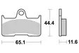 Sbs Jarrupalat Sintered Offroad - Moottoripyörän jarrupalat - D65809 - 2