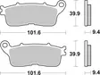 Sbs Jarrupalat Sintered Taakse - Moottoripyörän jarrupalat - D157299 - 2