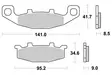 Sbs Jarrupalat Sintered Taakse - Moottoripyörän jarrupalat - D2589 - 1