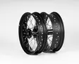 TMV KTM/HVA/GasGas Supermoto Musta/Musta vannesarja 3.5-17/5.0-17 - Moottoripyörän täydelliset vanteet - D446899 - 1