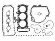 Sno-X Täydellinen tiivistesarja Yamaha RS Vector 973 - Moottorikelkan täydellinen tiivistesarja - D149939 - 1