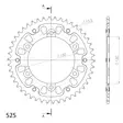 Supersprox Stealth Takaratas Kulta - Moottoripyörän takarattaat - D293849 - 2
