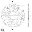 Supersprox Stealth Takaratas Kulta - Moottoripyörän takarattaat - D295069 - 2