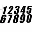 TMV Pro Digits 130mm Black '6' (3pcs) - Numeropohjat ja kilpanumerot - D450109 - 1