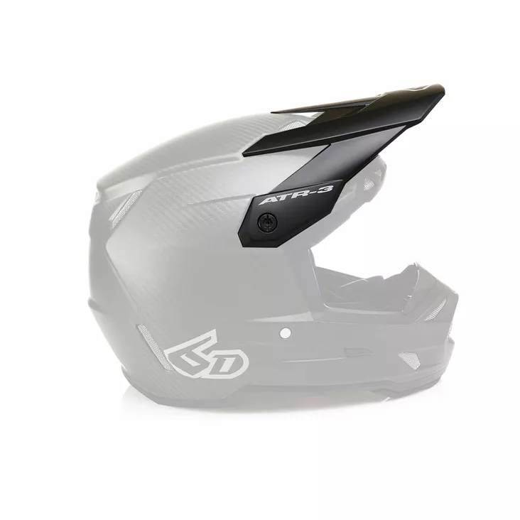 6D Helmet ATR-3 Visor Solid Matte Black - Muut varaosat - D549329 - 1