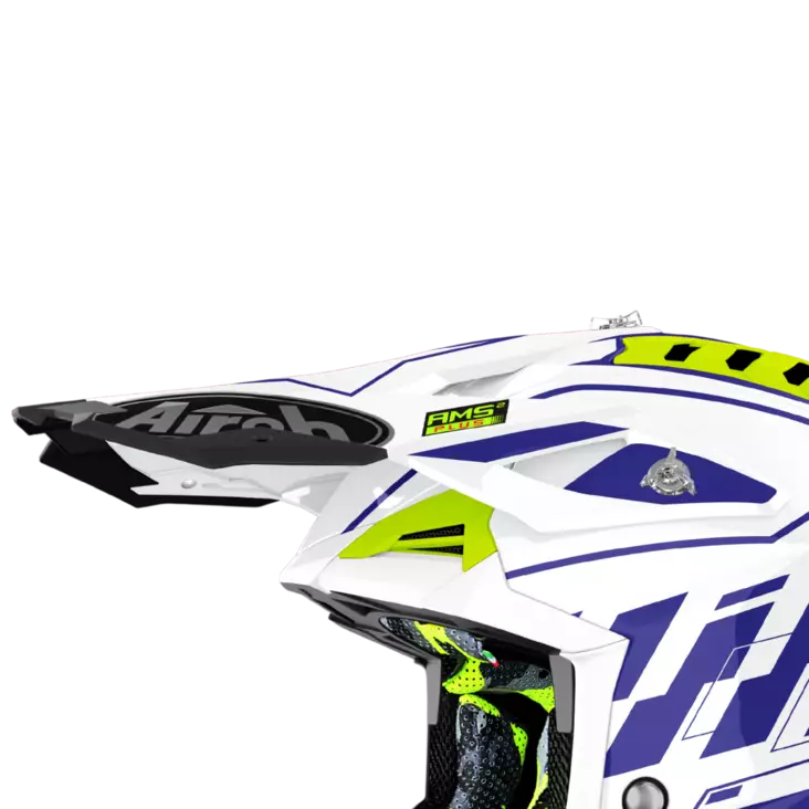 Airoh Aviator 3 Lippa Rampage sininen - Offroad kypärien lipat - D388559 - 1