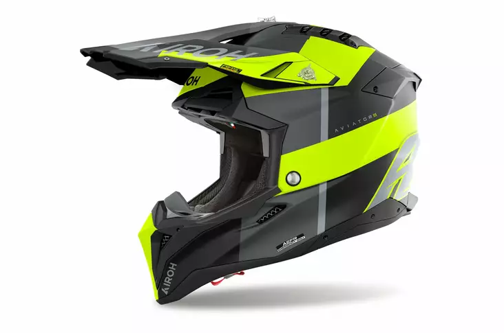 Airoh Kypärä Aviator 3 Monarch Keltainen Matt - Offroad-kypärät - D506749 - 1