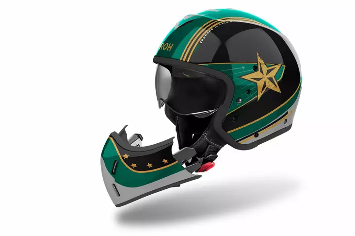 Airoh Kypärä J 110 Command Mint Green Gloss - Avokypärät - D493439 - 1