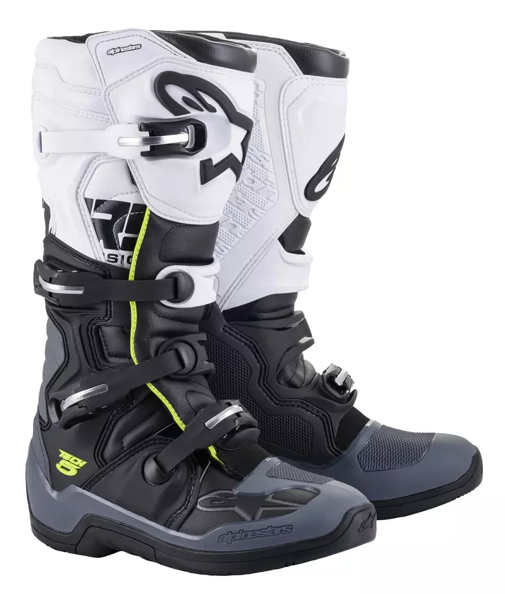 Alpinestars Ajosaapas Tech 5 Musta/Valkoinen/Harmaa - Offroad ajosaappaat - D372119 - 1