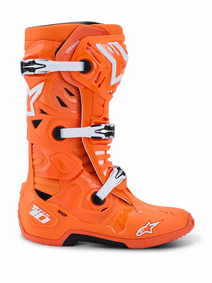 Alpinestars Ajosaapas Vented Tech 10 Fluo Oranssi/Valkoinen - Offroad ajosaappaat - D513759 - 1