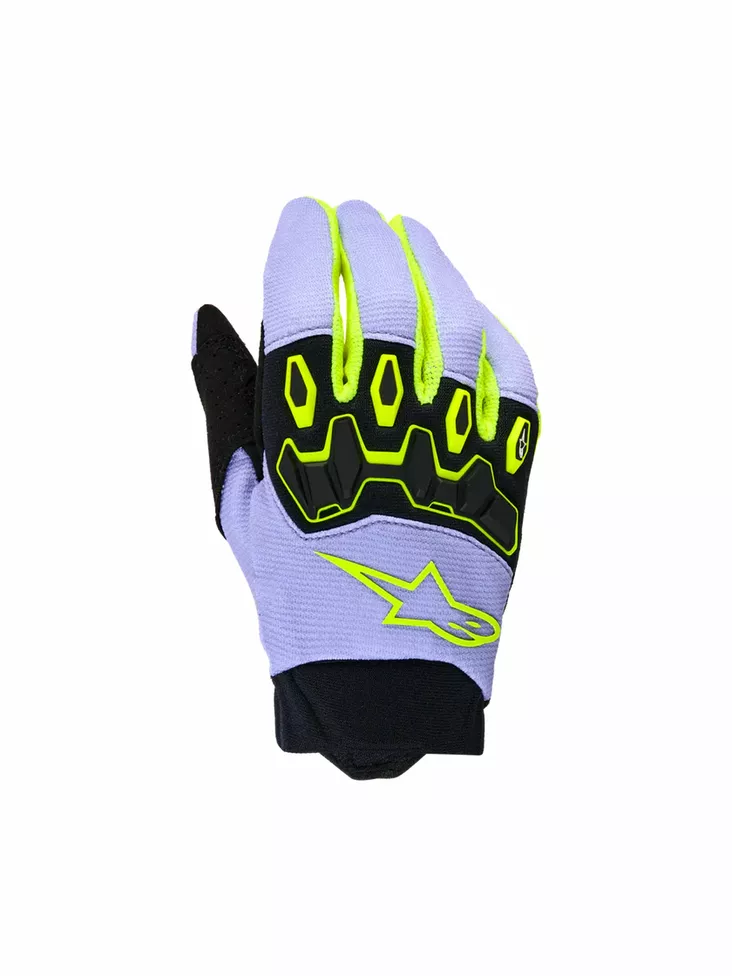 Alpinestars Hanskat Youth Full Bore v2 Lila/Fluo Keltainen - Ajohanskat Offroad - D512849 - 1