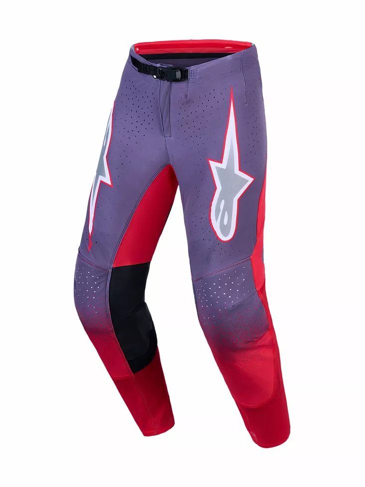 Alpinestars Housut Supertech Hiten AFD Harmaa/Punainen Fluo/Lila - Motocross housut MX - D540899 - 1