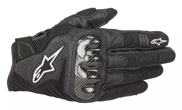 Alpinestars Käsine SMX-1 Air v2 musta - Lyhyet moottoripyörähanskat - D237769 - 1