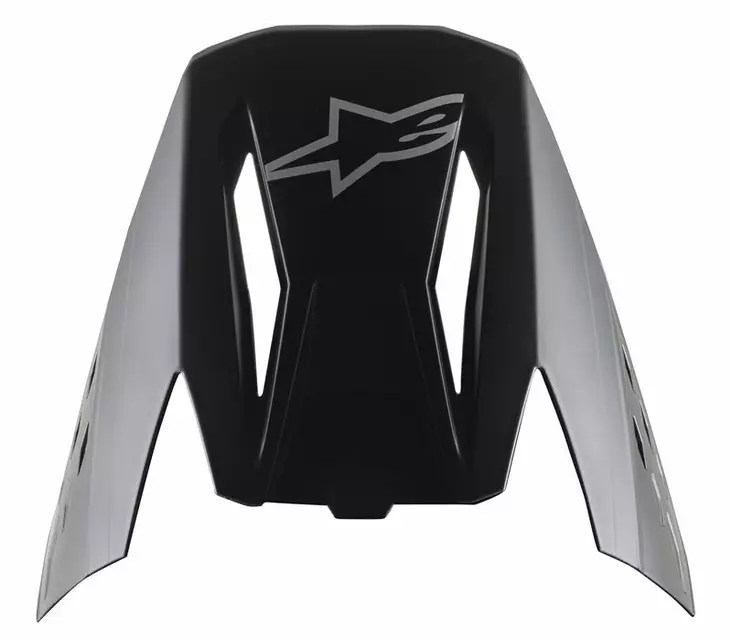 Alpinestars Lippa S-M5 SOLID Mattamusta - Offroad kypärien lipat - D444099 - 1