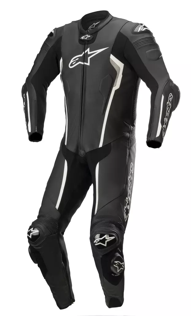 Alpinestars Nahkapuku 1-pcs Missile v2 Musta/Valkoinen - Nahkaiset moottoripyöräpuvut - D397359 - 1