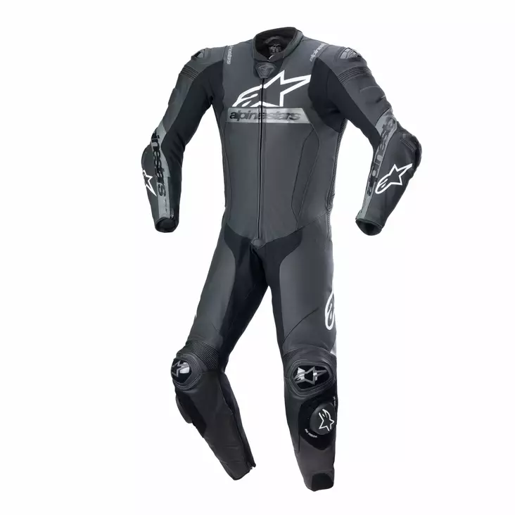 Alpinestars Nahkapuku Missile Ward 1pc Musta/Harmaa - Nahkaiset moottoripyöräpuvut - D489329 - 1