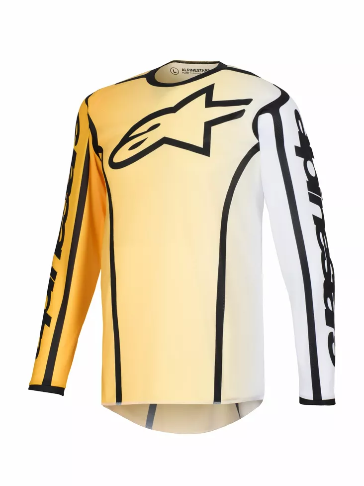 Alpinestars Paita Fluid Apex Keltainen/Musta - Motocross paidat MX - D512809 - 1