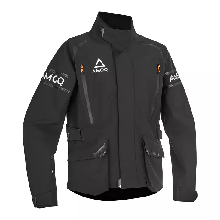 AMOQ Trophy V2 Enduro Takki Musta/Oranssi - Kelkkailutakit - D545939 - 1
