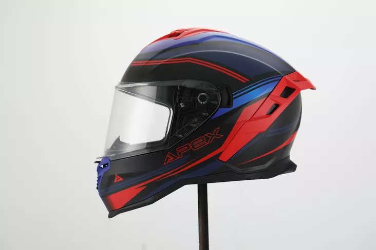 APEX Kypärä FI200 Paris sininen/punainen matta - Umpikypärät - D508099 - 1