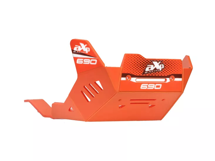 AXP Adventure Skid Plate HDPE 8mm Orange KTM 690 ENDURO R/SMC R 26- - Moottoripyörän pohjapanssarit - D546649 - 1