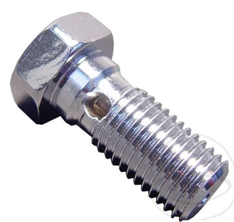 Banjopultti M10 x 1.25. Krom. - Moottoripyörän jarruletkut ja liittimet - D308879 - 1