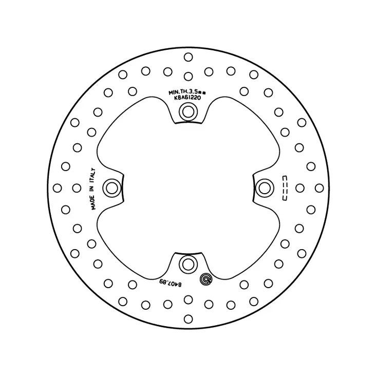 Brembo Serie Oro jarrulevy - Moottoripyörän jarrulevyt - D122869 - 1