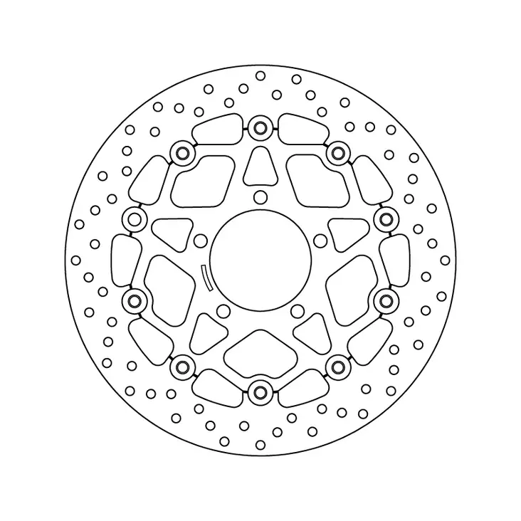Brembo Serie Oro jarrulevy kelluva - Moottoripyörän jarrulevyt - D122919 - 1