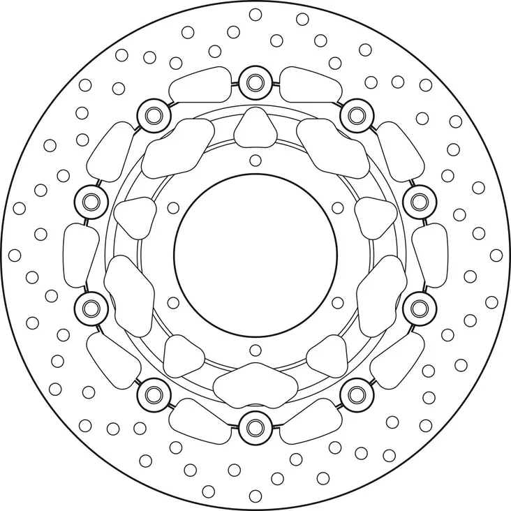 Brembo Serie Oro jarrulevy kelluva - Moottoripyörän jarrulevyt - D190939 - 1