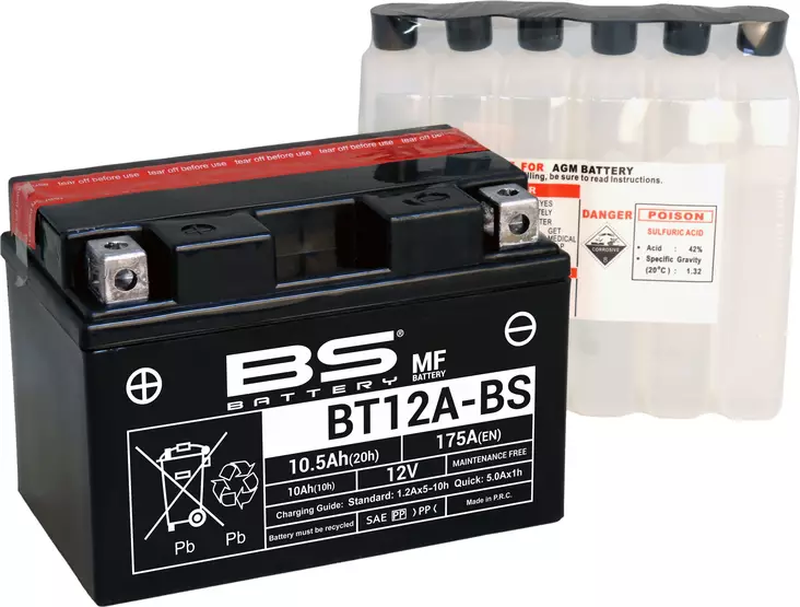 BS Battery BT12A-BS MF (cp) Maintenance Free - Akut - D262569 - 1