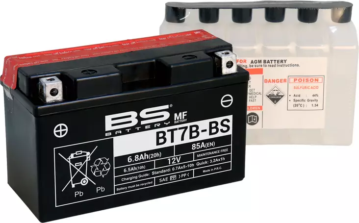 BS Battery BT7B-BS MF (cp) Maintenance Free - Akut - D262589 - 1
