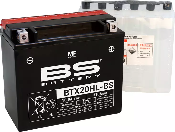 BS Battery BTX20HL-BS MF (cp) Maintenance Free - Akut - D262579 - 1