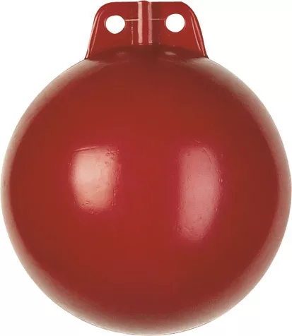 Dan-Fender Merkkipoiju punainen Kova PE muovi Halkaisija 160mm - Veneen Lepuuttajat - D540349 - 1