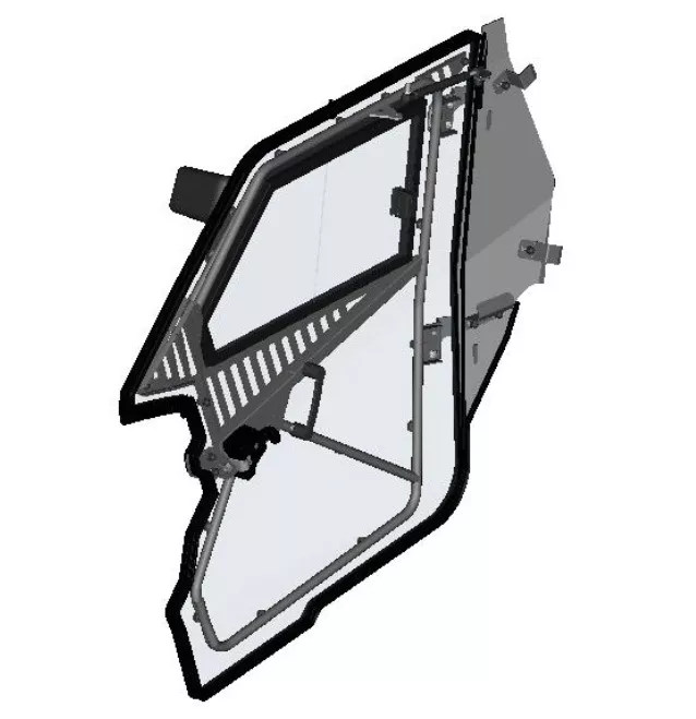 DFK Ovi kokoonpano Oikea Polaris RZR 900S 2017- - DFK varaosat & tarvikkeet - D550049 - 1