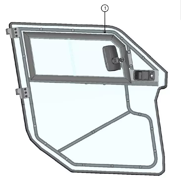 DFK Ovipaneeli Oikea Can-Am Maverick Trail - DFK varaosat & tarvikkeet - D465359 - 1