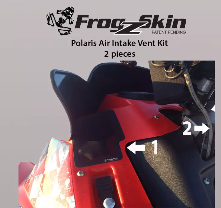 Frogzskin Polaris 440/600 Air Intake Kit 2008-13 - Moottorikelkan ilmastointikalvot - D148289 - 1