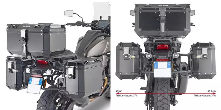 Givi PANN.HOLDER H. PAN AMERICA '21 OUTBACK - Moottoripyörän laukkujen kiinnityssarjat - D417529 - 1