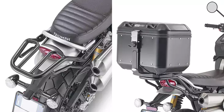 GIVI SPEC.RACK TRIUMPH SCRAMBLER - Moottoripyörän laukkujen kiinnityssarjat - D403859 - 1