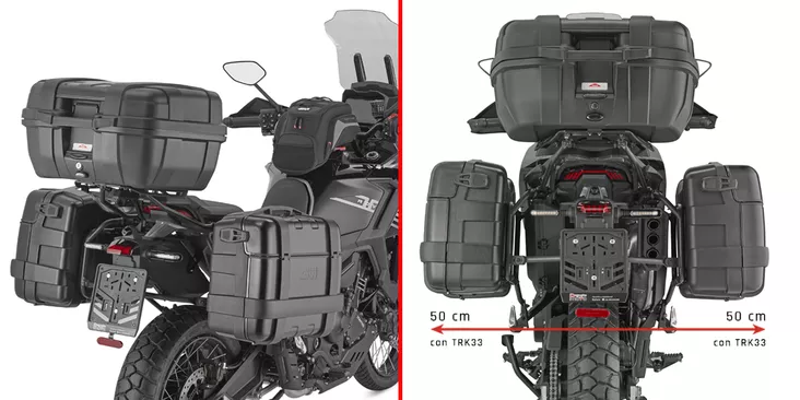Givi Tub.Pann.Holder Zontes 703F 2025 - Moottoripyörän laukkujen kiinnityssarjat - D547589 - 1