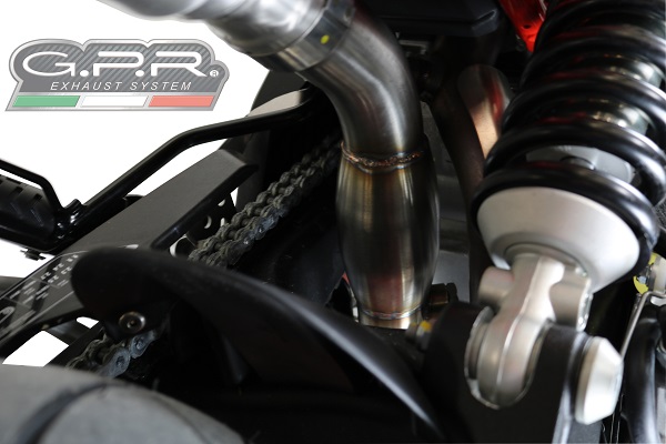 GPR Aprilia Dorsoduro 900 2017/20 e4 Decat pipe manifold Decatalizzatore - Moottoripyörän väliputket - D422199 - 1