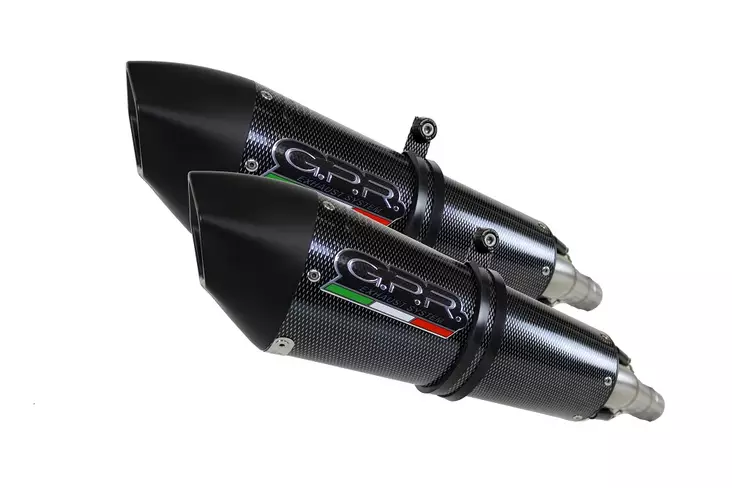 GPR Bmw K 1600 Gtl 2012/16 Pair EC-Approv. slip-on exhaust Gpe Ann. Poppy - Moottoripyörän äänenvaimentimet - D422459 - 1