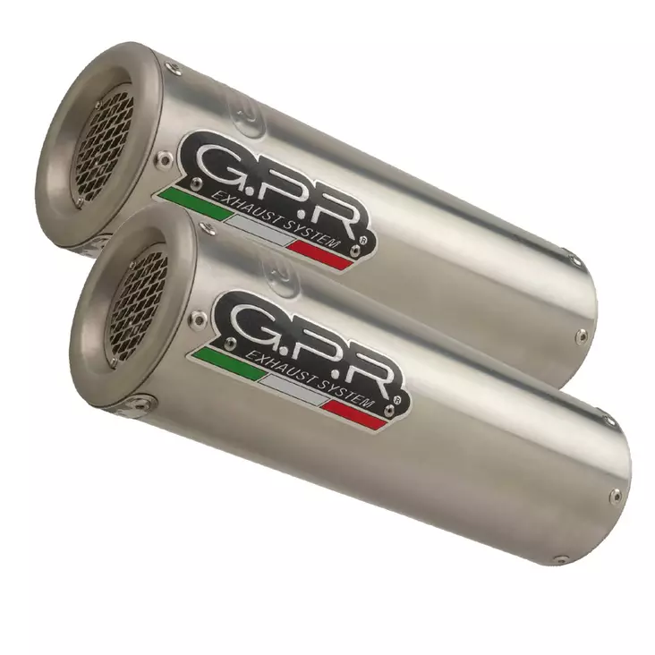 GPR Honda Vtr 1000 F Firestorm 1997/07 Pair EC-Approv. slip-on exhaust M3 Inox - Moottoripyörän äänenvaimentimet - D422819 - 1