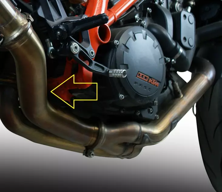 GPR Ktm Superduke 1290 R 2014/16 e3 Decat pipe manifold Decatalizzatore - Moottoripyörän väliputket - D422279 - 1