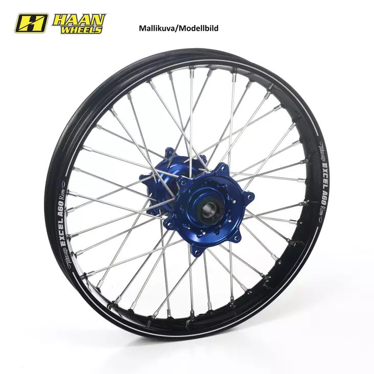 Haan wheel SX&SXF 23-.. 19-2,15 BLUE HUB/A60 RIM - Moottoripyörän täydelliset vanteet - D458079 - 1